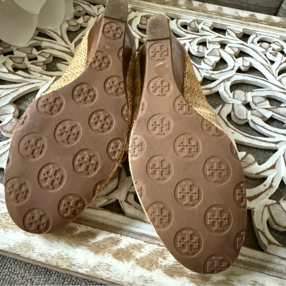 Tory Burch Wedge Heels Shoes Women’s 8 - Picture 11 of 13